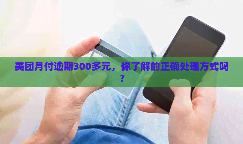 美团月付逾期300多元，你了解的正确处理方式吗？