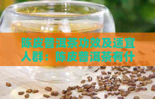 陈皮普洱茶功效及适宜人群：陈皮普洱茶有什么功效，适合哪些人喝呢？