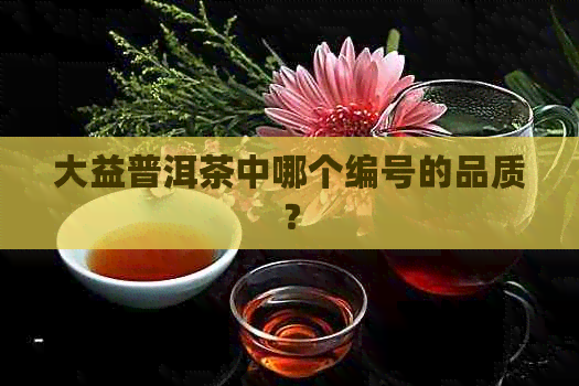 大益普洱茶中哪个编号的品质？