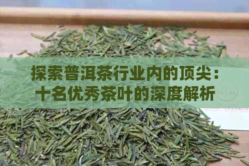 探索普洱茶行业内的顶尖：十名优秀茶叶的深度解析