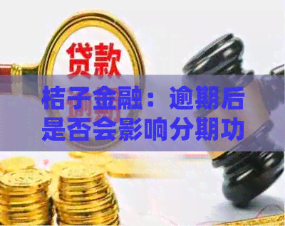 桔子金融：逾期后是否会影响分期功能的使用？