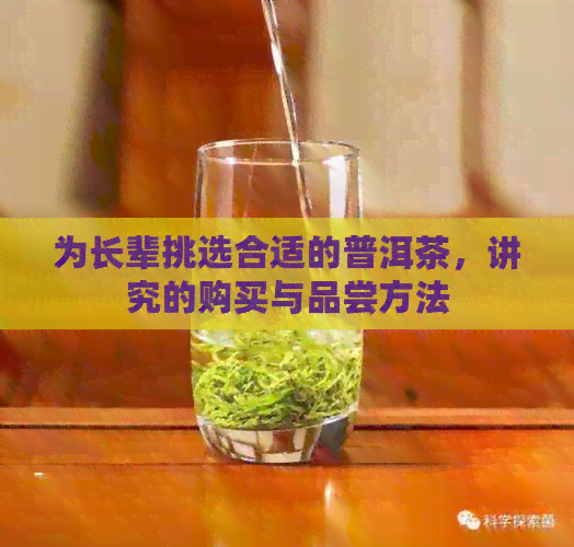 为长辈挑选合适的普洱茶，讲究的购买与品尝方法