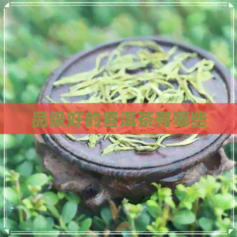 品级好的普洱茶有哪些