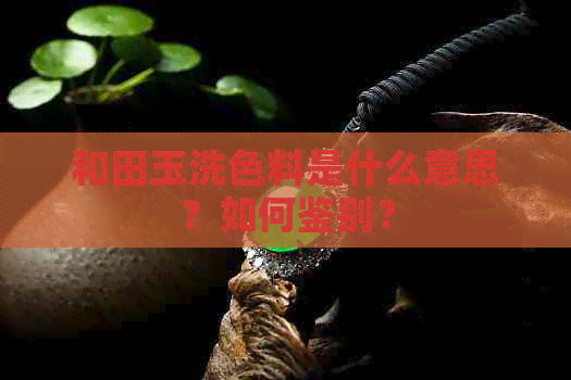 和田玉洗色料是什么意思？如何鉴别？