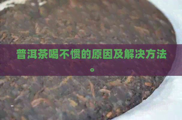 普洱茶喝不惯的原因及解决方法。