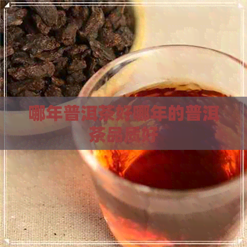 哪年普洱茶好哪年的普洱茶品质好