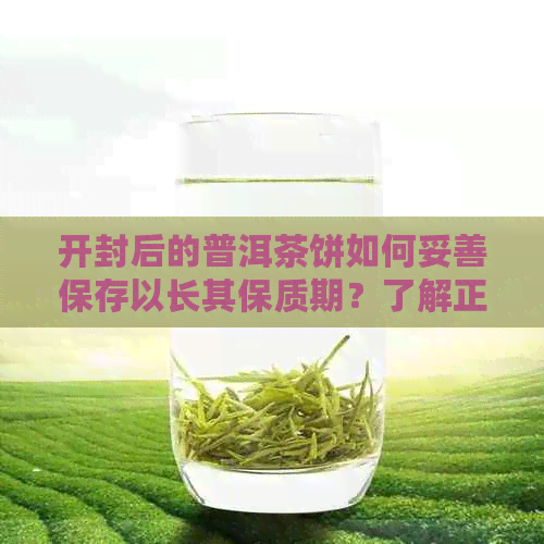 开封后的普洱茶饼如何妥善保存以长其保质期？了解正确存方法和有效期限