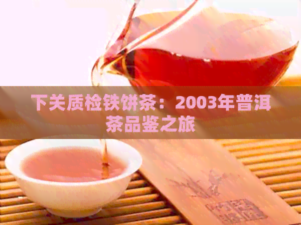 下关质检铁饼茶：2003年普洱茶品鉴之旅