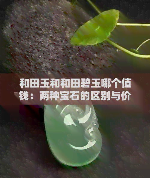 和田玉和和田碧玉哪个值钱：两种宝石的区别与价值分析