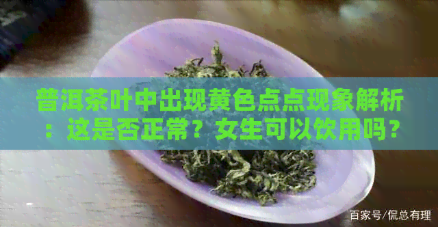 普洱茶叶中出现黄色点点现象解析：这是否正常？女生可以饮用吗？