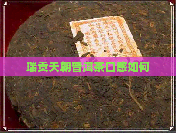 瑞贡天朝普洱茶口感如何