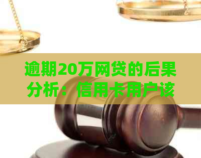 逾期20万网贷的后果分析：信用卡用户该如何应对？