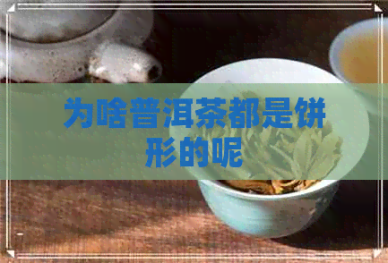 为啥普洱茶都是饼形的呢