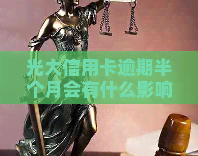 光大信用卡逾期半个月会有什么影响？