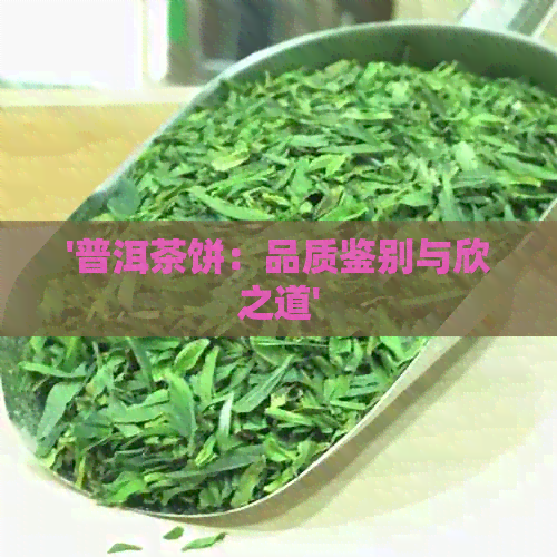 '普洱茶饼：品质鉴别与欣之道'