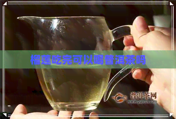 榴莲吃完可以喝普洱茶吗