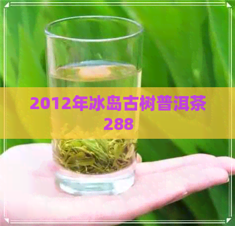 2012年冰岛古树普洱茶288