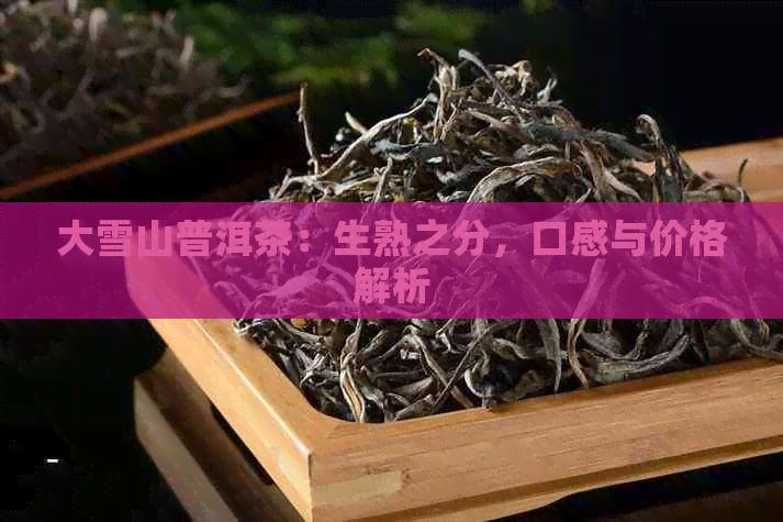 大雪山普洱茶：生熟之分，口感与价格解析