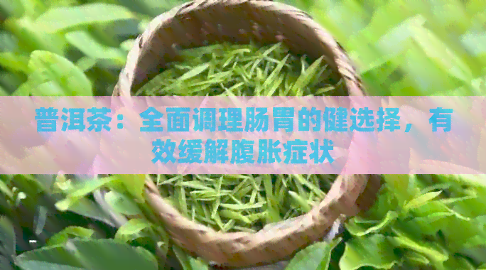 普洱茶：全面调理肠胃的健选择，有效缓解腹胀症状