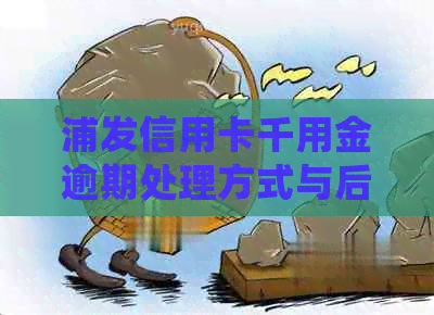 浦发信用卡千用金逾期处理方式与后果：2000元额度逾期三个月如何应对？