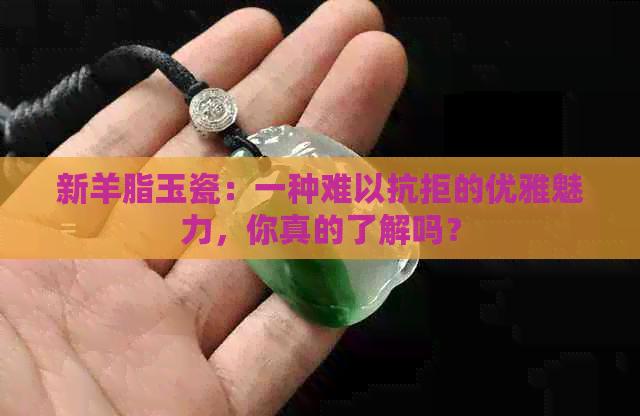 新羊脂玉瓷：一种难以抗拒的优雅魅力，你真的了解吗？