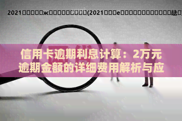 信用卡逾期利息计算：2万元逾期金额的详细费用解析与应对策略