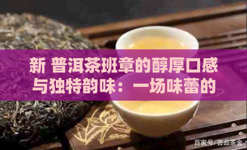 新 普洱茶班章的醇厚口感与独特韵味：一场味蕾的宴