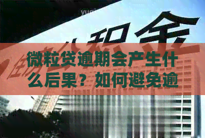 微粒贷逾期会产生什么后果？如何避免逾期？了解详细情况看这里！