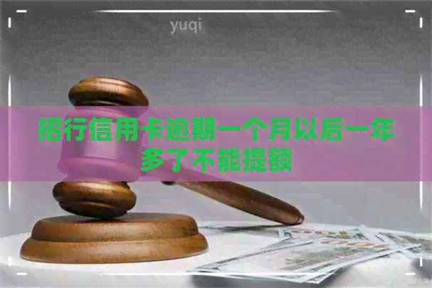 招行信用卡逾期一个月以后一年多了不能提额