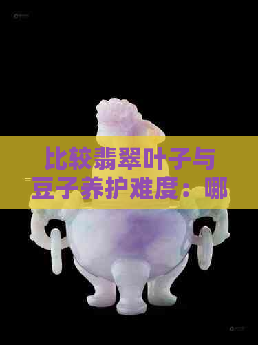 比较翡翠叶子与豆子养护难度：哪个更易于照料？