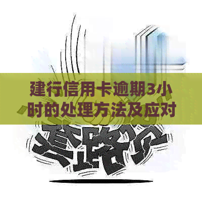 建行信用卡逾期3小时的处理方法及应对策略，如何避免信用损失？