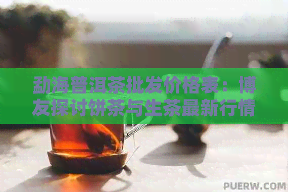 勐海普洱茶批发价格表：博友探讨饼茶与生茶最新行情