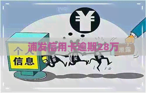 浦发信用卡逾期28万