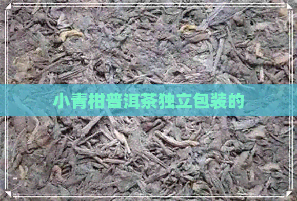 小青柑普洱茶独立包装的