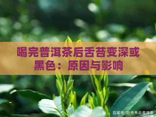 喝完普洱茶后舌苔变深或黑色：原因与影响