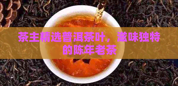 茶主精选普洱茶叶，滋味独特的陈年老茶