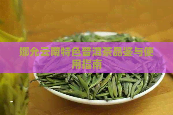 娜允云南特色普洱茶品鉴与使用指南