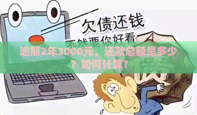 逾期2年3000元，还款总额是多少？如何计算？