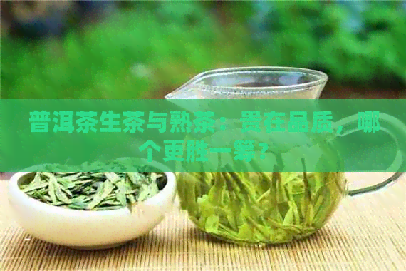 普洱茶生茶与熟茶：贵在品质，哪个更胜一筹？