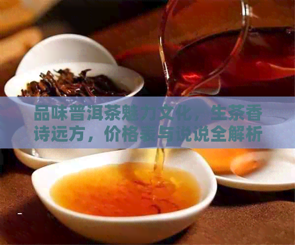 品味普洱茶魅力文化，生茶香诗远方，价格表与说说全解析