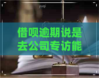 借呗逾期说是去公司专访能拒绝吗是真的吗