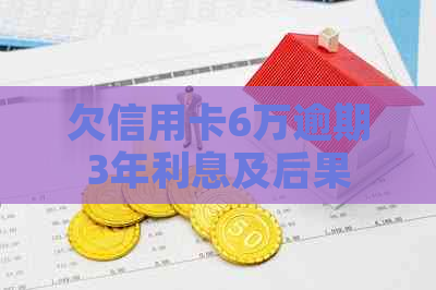 欠信用卡6万逾期3年利息及后果