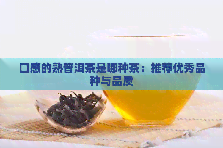 口感的熟普洱茶是哪种茶：推荐优秀品种与品质