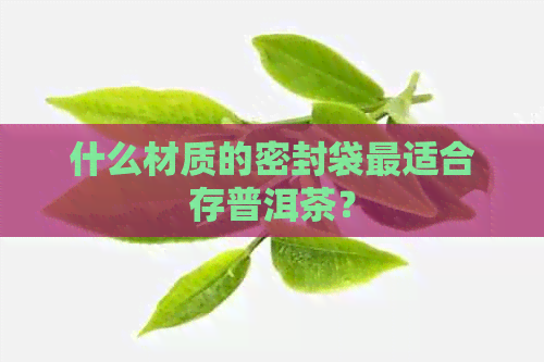 什么材质的密封袋最适合存普洱茶？