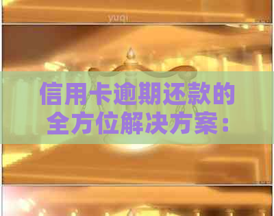 信用卡逾期还款的全方位解决方案：如何应对、期申请与预防措