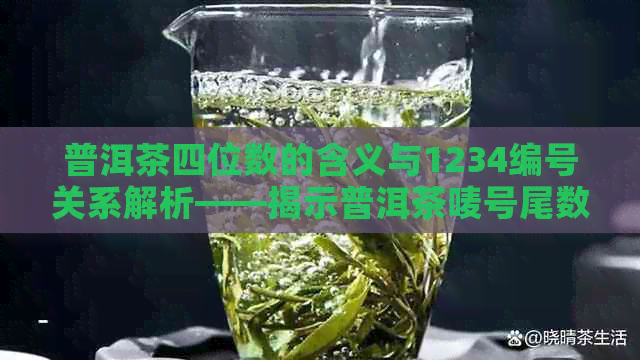 普洱茶四位数的含义与1234编号关系解析——揭示普洱茶唛号尾数1到9的秘密