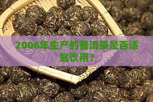 2006年生产的普洱茶是否适宜饮用？