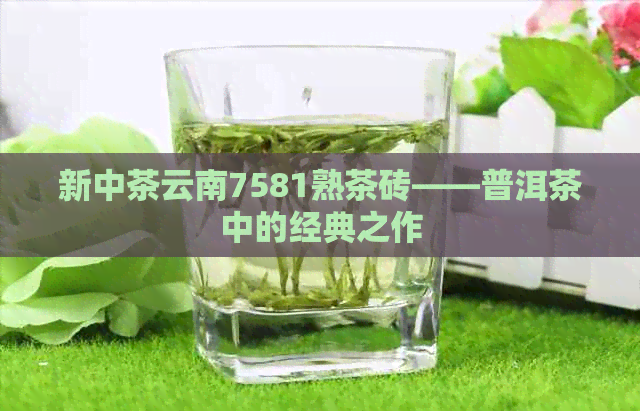 新中茶云南7581熟茶砖——普洱茶中的经典之作