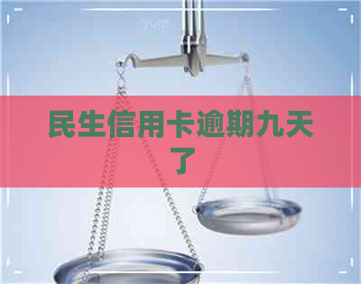 民生信用卡逾期九天了