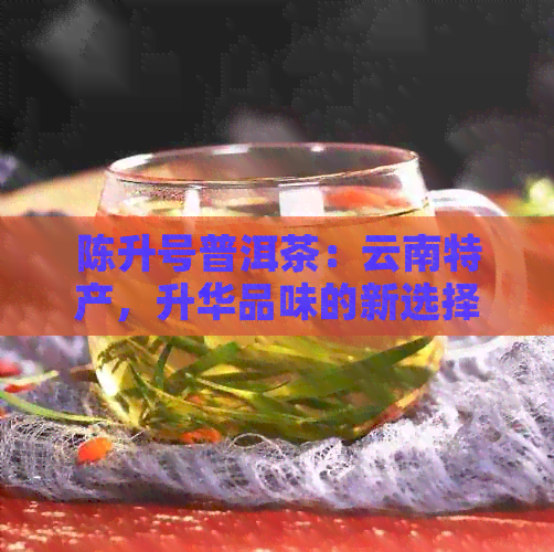 陈升号普洱茶：云南特产，升华品味的新选择